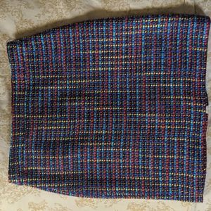 Kate Spade Multicolored Textured Skirt, Size 10, Lined, Back Zipper, Back Slit